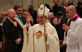 Bishop Angelo de Donatis at his Nov. 9, 2015 episcopal ordination in the Basilica of St. John Lateran.   Daniel Ibañez/CNA.