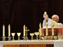 Bishop David Kagan on May 20 at the Cathedral of the Holy Spirit, Bismarck. 