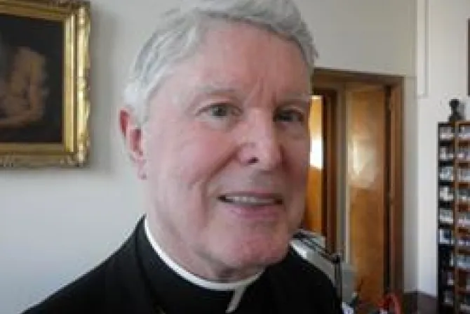 Bishop Emeritus James Clifford Timlin of Scranton Penn on an ad limina visit to the Holy See CNA US Vatican Catholic News 12 9 11