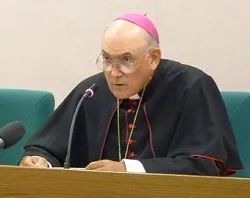 Bishop Ignacio Carrasco de Paula of the Pontifical Academy for Life speaks at a September 2011 motherhood conference in Rome.?w=200&h=150