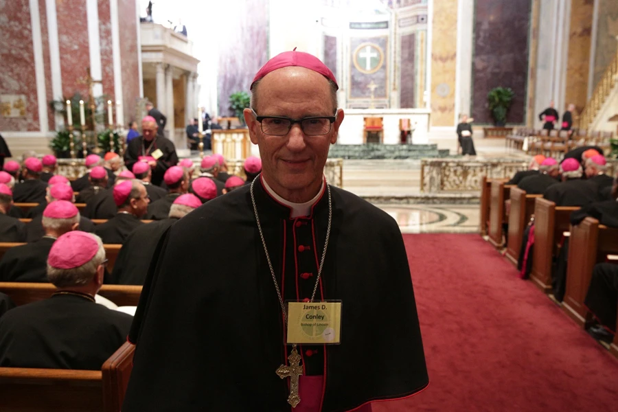 Bishop James D. Conley of Lincoln, Nebraska at the Cathedral of St. Matthew in Washington D.C., Sept. 23, 2014. ?w=200&h=150