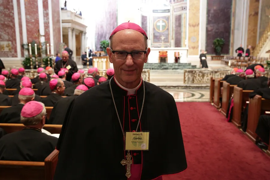 Bishop James D. Conley of Lincoln, Nebraska at the Cathedral of St. Matthew in Washington D.C., Sept. 23, 2014. ?w=200&h=150