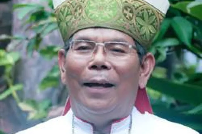 Bishop Martinus D Situmorang OFMCap CNA World Catholic News 10 7 11