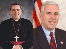 Bishop Michael Sheridan and Rep. Mike Pence