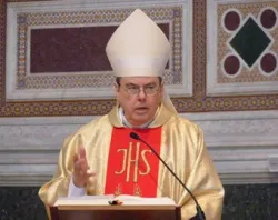 Bishop Michael J. Sheridan of Colorado Springs gives the homily at the Basilica of St. John Lateran, May 3, 2012.?w=200&h=150