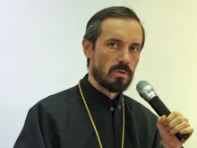Bishop Milan Lach, who was appointed Bishop of the Ruthenian Eparchy of Parma June 1, 2018, at the University of Preshov, June 2017. 