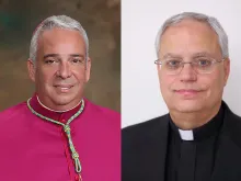 Bishop Nelson Perez and Father Andrew Bellisario, who were appointed Bishops of Cleveland and Juneau, respectively, July 11, 2017. Photos courtesy of the Rockville Centre and Juneau dioceses.