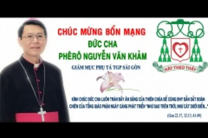 Bishop Nguyen Van Kham My Tho Diocese on Episcopal Ordination Credit Bishop van Kham CNA CNA