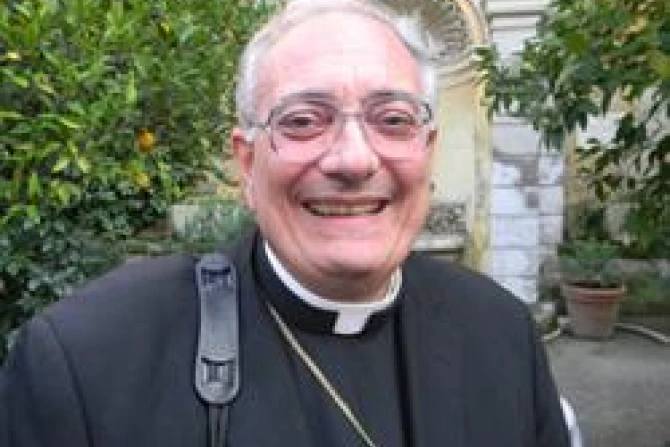 Bishop Nicholas DiMarzio of Brooklyn yesterday after lunch at Casa Santa Maria Rome CNA US Catholic News 11 30 11