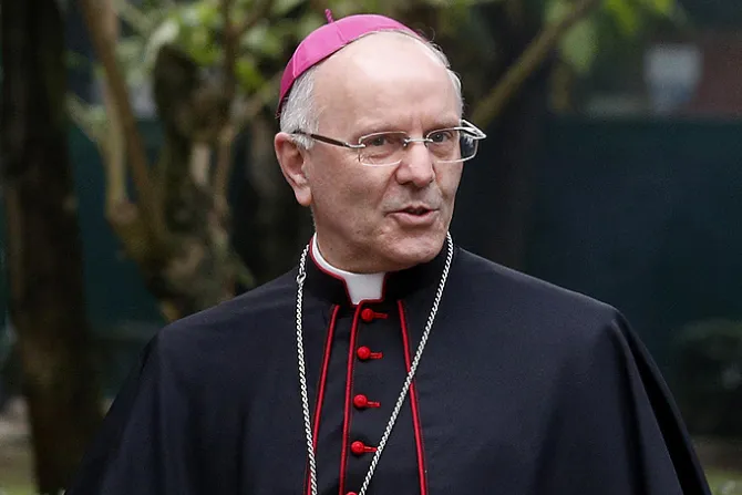 Bishop Nunzio Galantino enters the Italian Embassy to the Holy See in Rome on Feb 18 2014 Credit FABIO FRUSTACI ANSA CNA 8 29 14