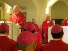 Bishop Patrick McGrath at the Vatican in 2012. 