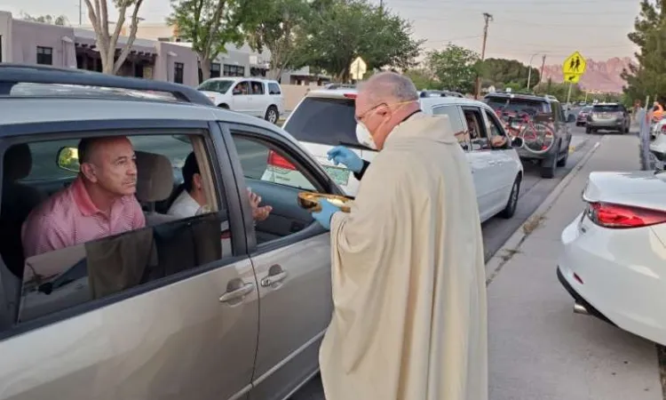 Bishop Peter Baldacchino celebrates Mass on Holy Thursday Credit  David McNamaraDiocese of Las Cruces
