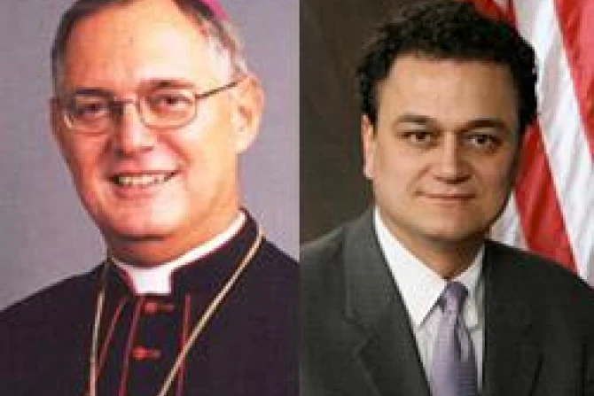 Bishop Thomas Tobin RI House Speaker Gordon Fox CNA US Catholic News 5 2 11