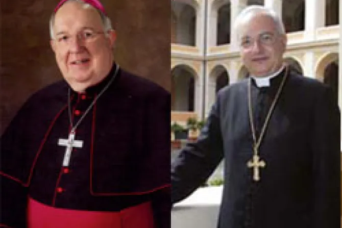 Bishop Timothy McDonnell Cardinal Mauro Piacenza  CNA World Catholic News 2 16 11