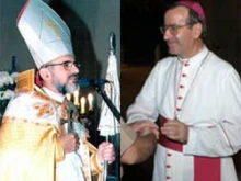 Bishops Vartan Waldir Bogohossian and Giorgio Bertin (l to r)