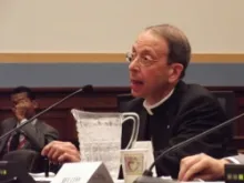 Archbishop William E. Lori testifies about religious liberty at aHouse subcommittee hearing in 2011.