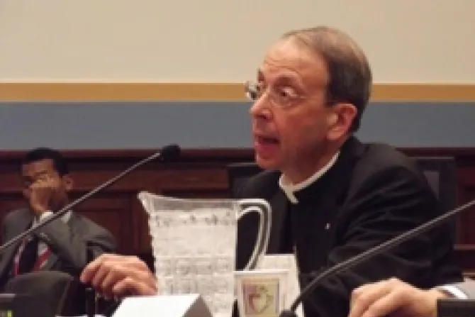 Bishop William Lori testifies about religious liberty at a House subcommittee hearing CNA US Catholic News 10 26 11