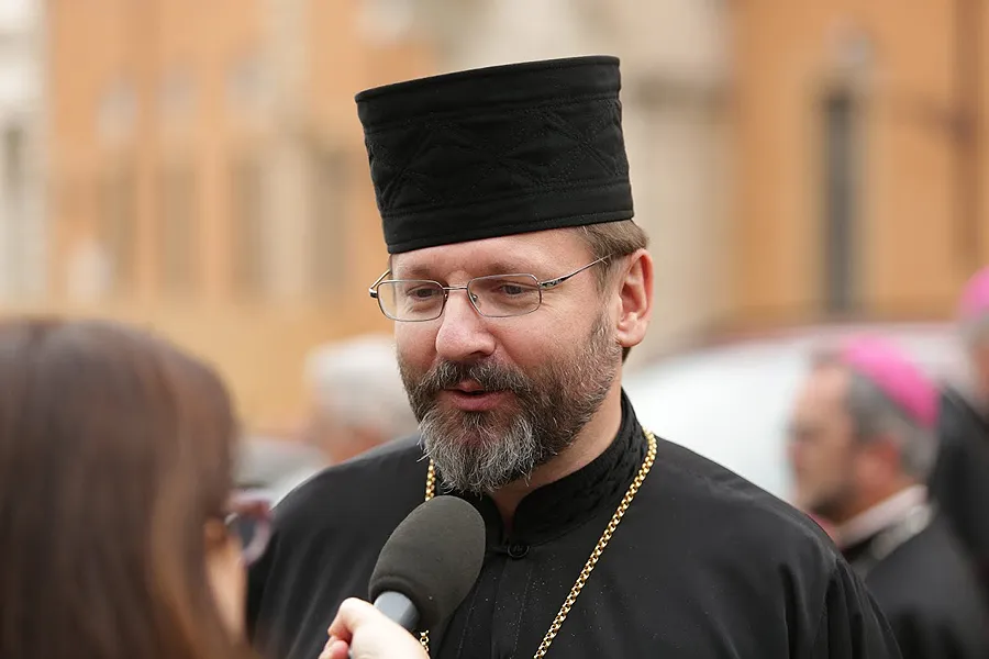 Major Archbishop Sviatoslav Shevchuk speaks to CNA at the Vatican, Oct. 9, 2015. ?w=200&h=150