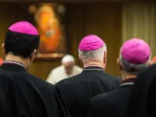 Bishops gathered with the Pope at the 2014 Synod on the Family. 