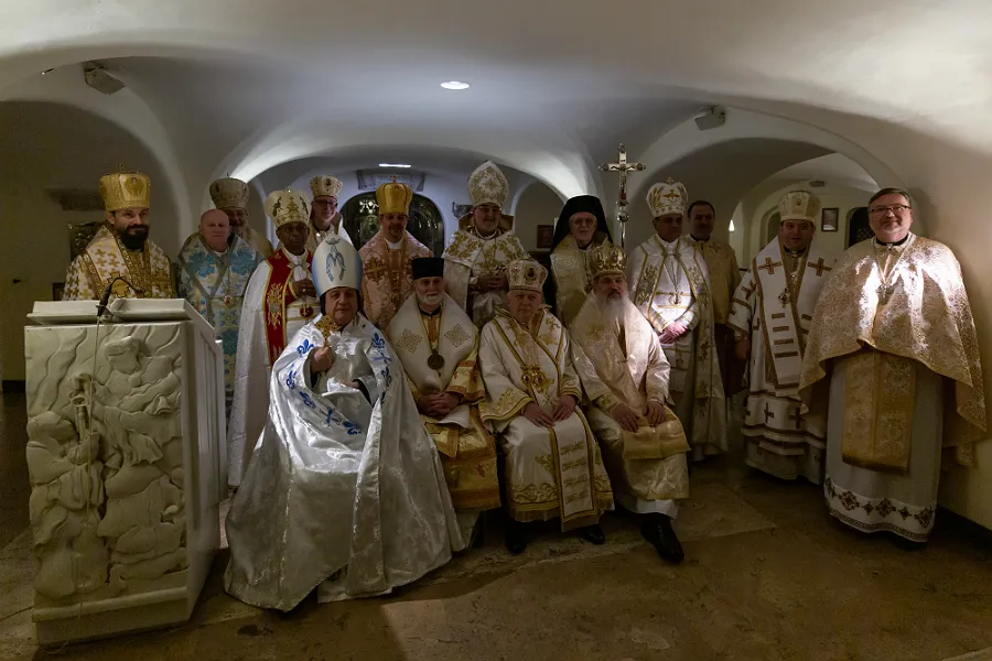Bishops of the USCCB's Region XV in the grotto of St Peter's Basilica during their ad limina visit, Feb. 18, 2020. ?w=200&h=150