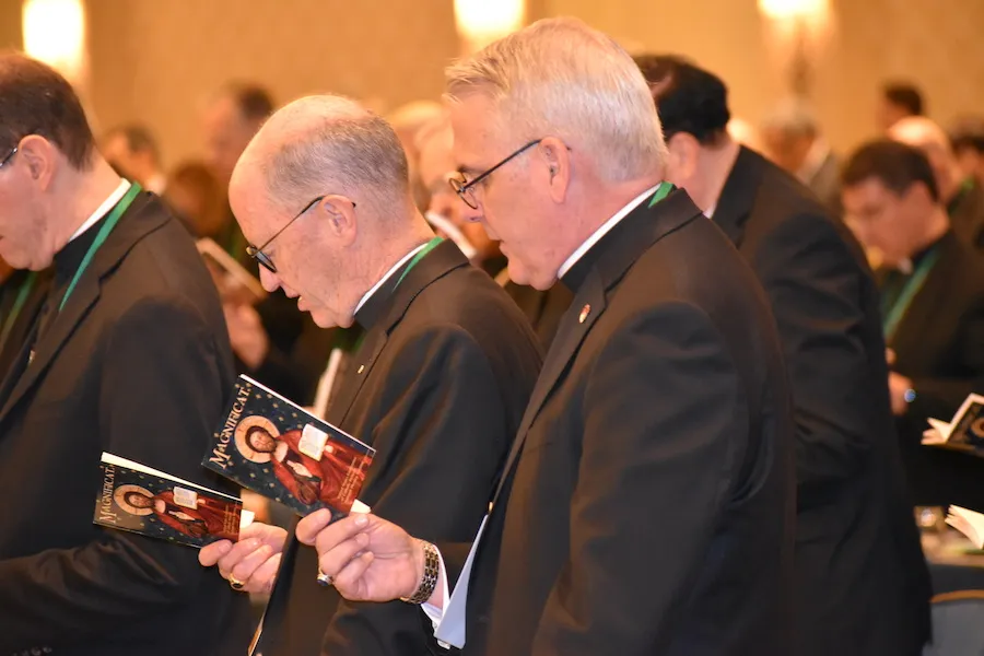 Bishops pray at the 2019 USCCB fall general assembly in Baltimore. ?w=200&h=150