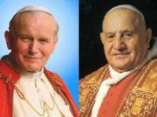 Bl. John Paul II and Bl. John XXIII, who will be canonized April 27.