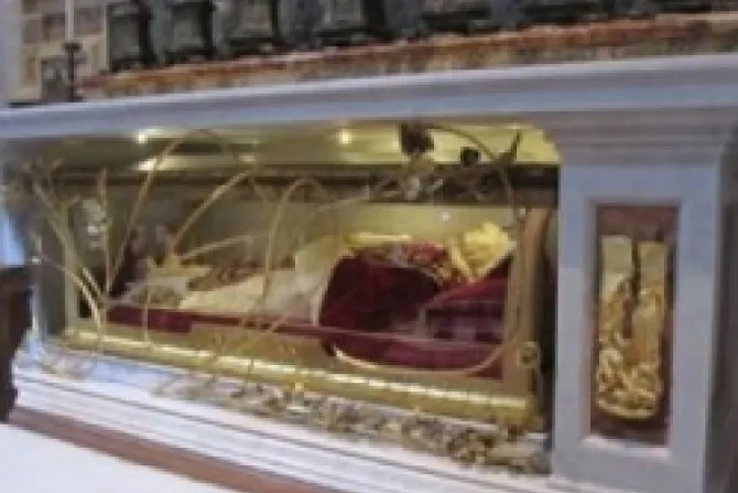 Bl Pope John XXIIIs tomb under the altar of St Jerome Credit John Mosbaugh CNA Vatican Catholic News 6 3 11