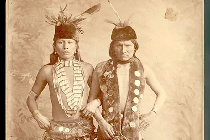 Black Elk L and Elk of the Oglala Lakota R 1887 Public Domain CNA