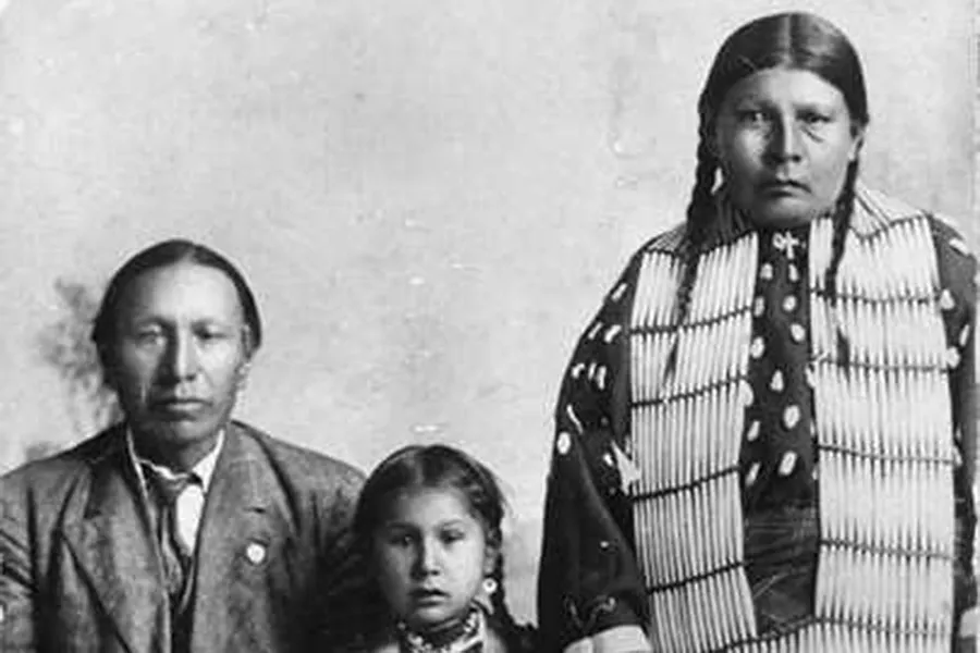 Black Elk, daughter Lucy Black Elk and wife Anna Brings White. Public Domain.?w=200&h=150