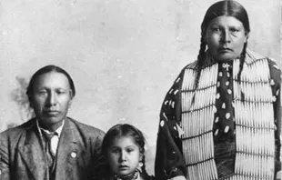 Black Elk, daughter Lucy Black Elk and wife Anna Brings White. Credit: Public Domain