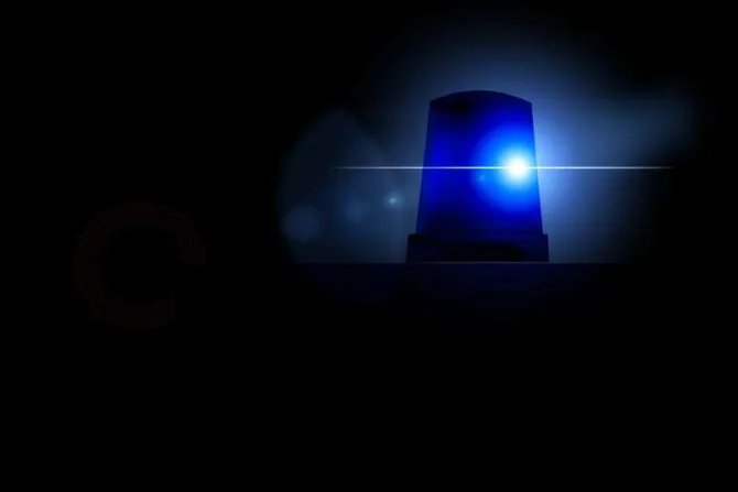 Blue light of a police car Credit Gerd Altmann via Twitter CNA