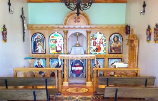 The chapel, attached to the bishop's residence in Gallup, NM.   Carl Bunderson