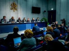 Press Briefing during the Synod of Bishops, Vatican City, Oct. 23, 2018. 