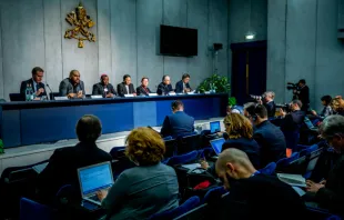 Press Briefing during the Synod of Bishops, Vatican City, Oct. 23, 2018.   CNA