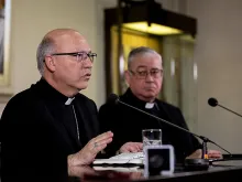Press briefing with Chilean bishops in Rome, May 14, 2018. 
