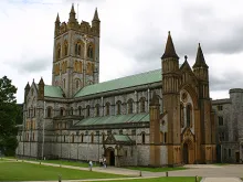 Buckfast Abbey in Devon, England, home to the School of the Annunciation. 