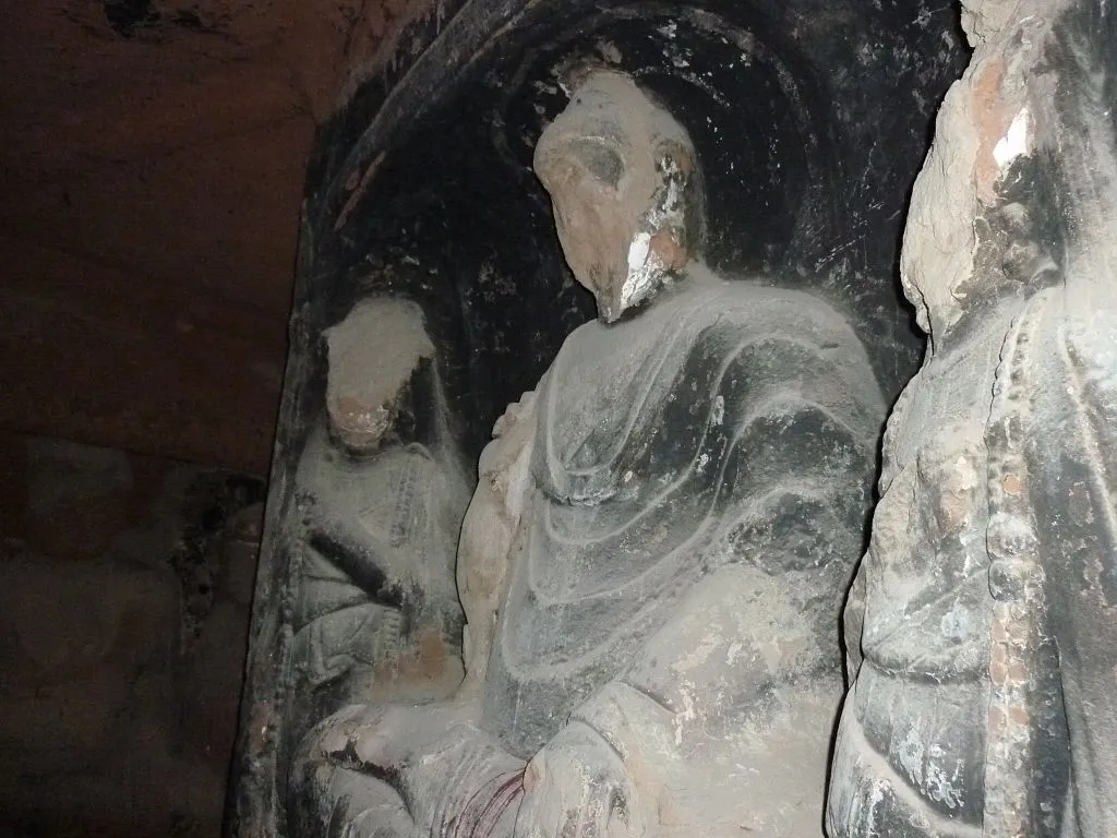 Buddha statues in northwest China whose facese were destroyed during the Cultural Revolution of 1966-76. ?w=200&h=150