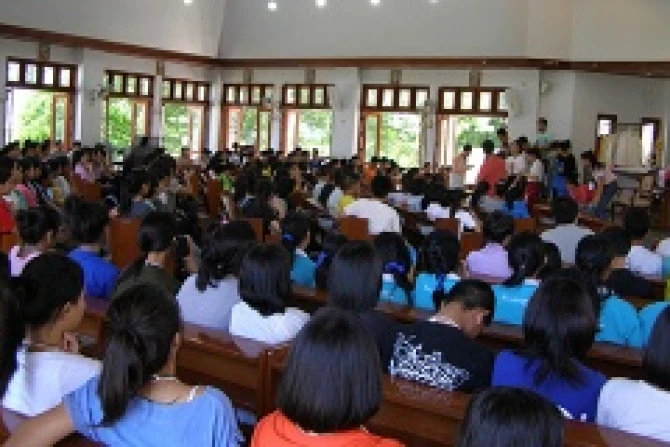 Buddhist Students at Human dignity workshop Sriracha Thailand CNA US Catholic News Credit Antonio Anup Gonsalves CNA 7 8 13