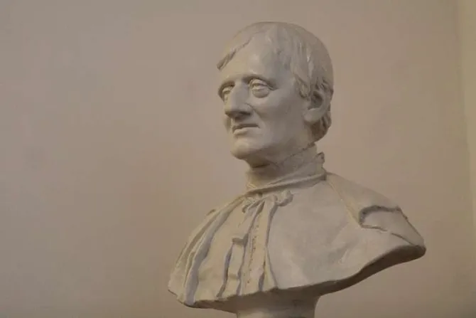 Bust of St John Newman at the Pontifical North American College in Rome Jan 25 2015 Credit Bohumil Petrik CNA CNA 1 26 15