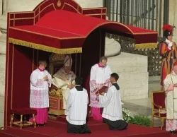 Pope Benedict XVI presides over the canonization of seven saints on Sunday, Oct. 21, 2012. ?w=200&h=150