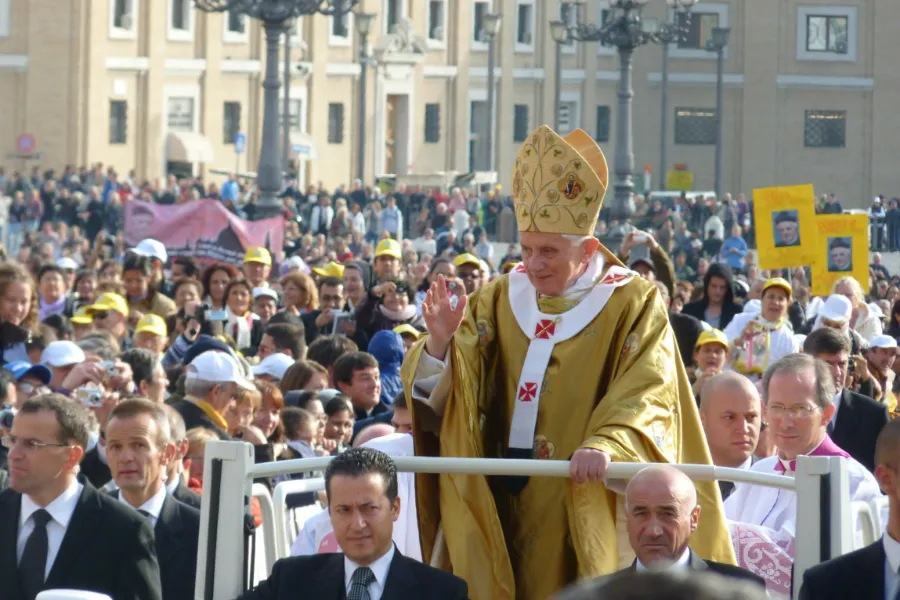 Paolo Gabriele sits in front of Pope Benedict XVI in the popemobile in St. Peter's Square Oct. 24, 2011. ?w=200&h=150