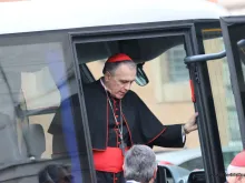 Cardinal Daniel DiNardo of Galveston-Houston arrives at the Vatican on March 5, 2013. 
