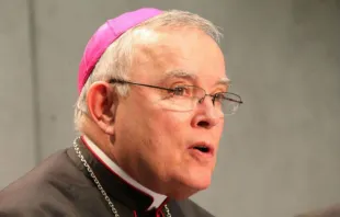 Archbishop Charles Chaput of Philadelphia speaks about the 2015 World Meeting of Families during a press conference at the Vatican Press Office, March 25, 2014. CNA