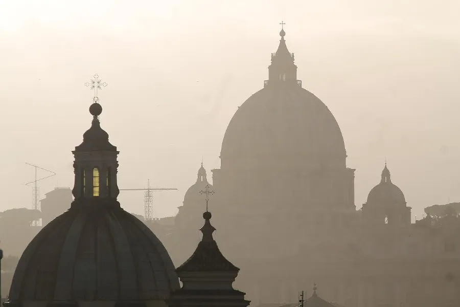 View of St. Peter’s Basilica from the roof of the Pontifical University of the Holy Cross April 1, 2015. ?w=200&h=150