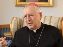 Archbishop Stanisław Gądecki, president of the Polish bishops’ conference, at the Vatican on Oct. 12, 2015. 