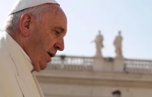 Pope Francis in St. Peter's Square on March 12, 2016.   Alexey Gotovsky/CNA.