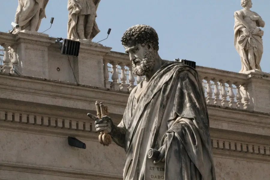 A statue of St. Peter in St. Peter's Square, pictured April 5, 2016. ?w=200&h=150