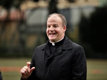 Father Peter Harman, rector of the North American College seminary in Rome, in a 2017 photo.