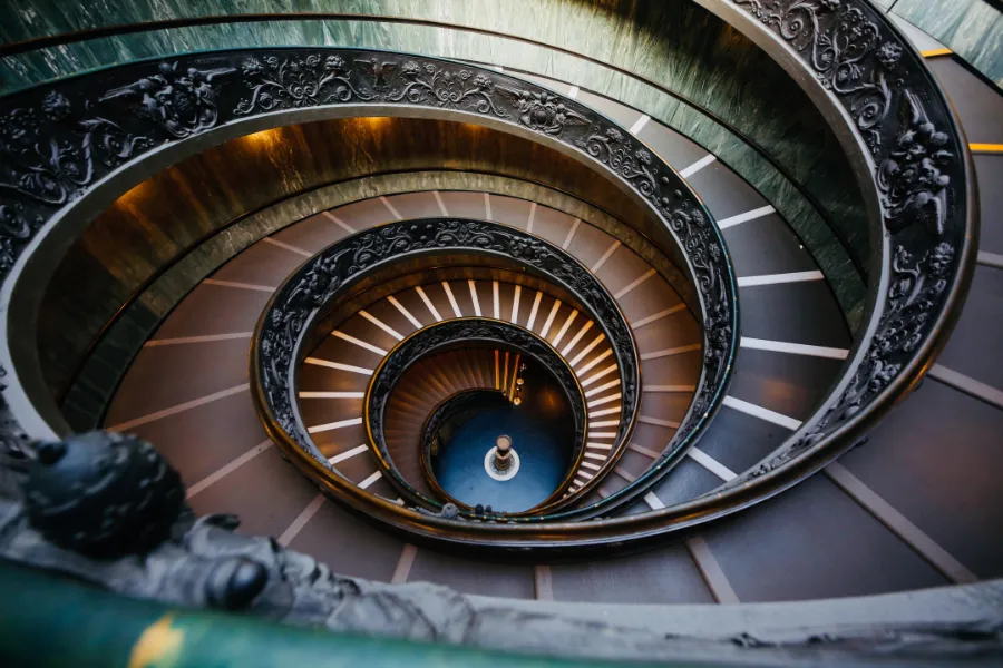 The modern Bramante Staircase in the Vatican Museums, pictured Nov. 12, 2015. Credit: Bohumil Petrik/CNA.?w=200&h=150