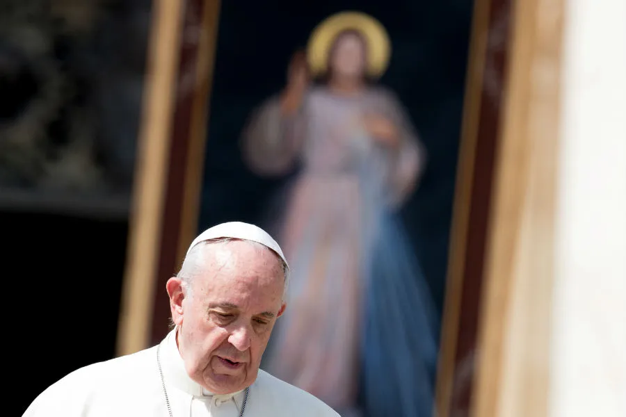 Pope Francis celebrates Divine Mercy Sunday in St. Peter's Square in April, 2018. ?w=200&h=150